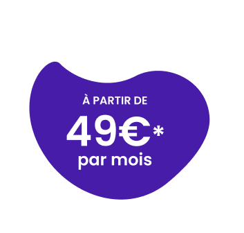 à partir de 49€* par mois
